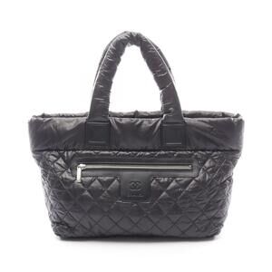 Chanel Coco Cocoon Tote Bag Leather Black